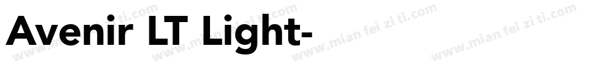Avenir LT Light字体转换